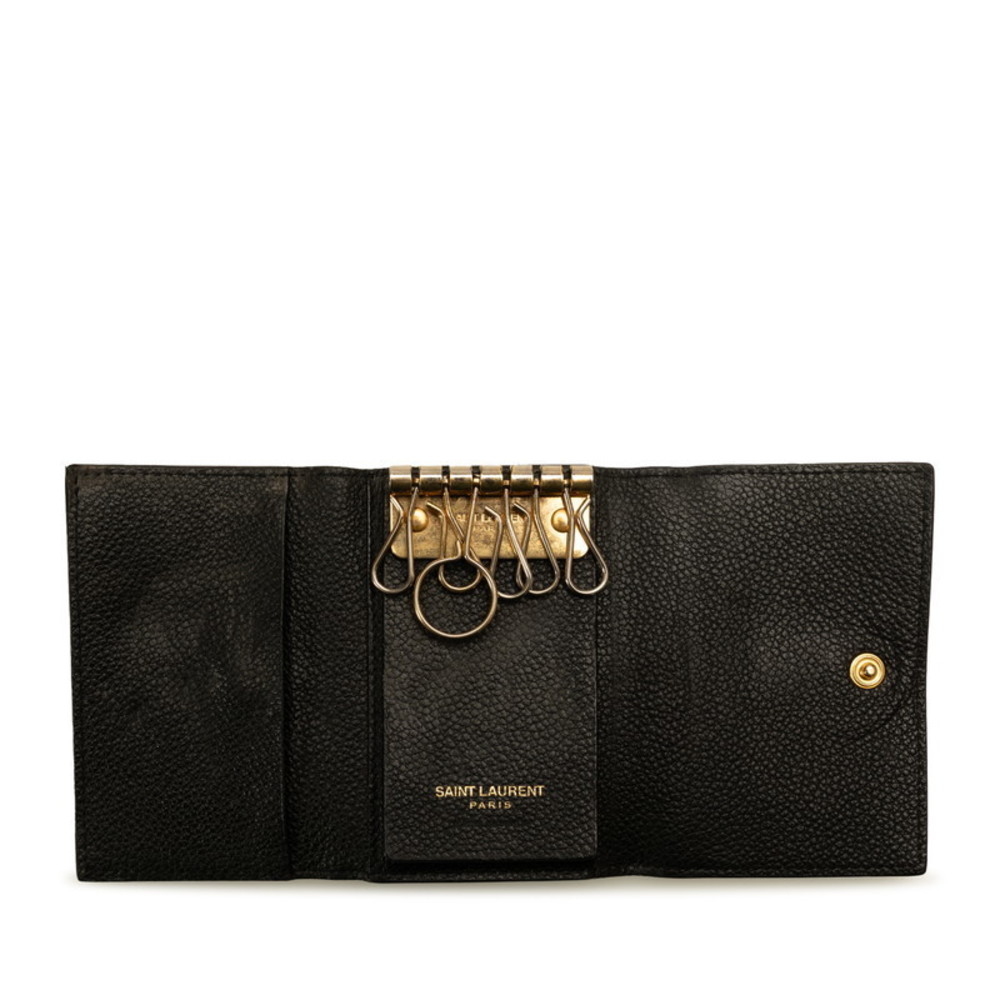 Saint Laurent Ysl Cassandra Key Case 6 Rows Black - image 6